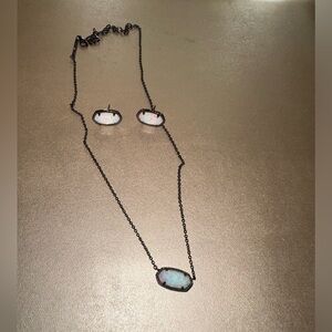 Kendra Scott Opal Necklace & Earrings Set